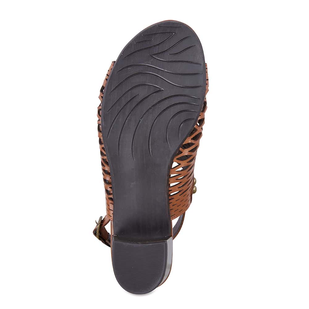 Denise Heel in Cognac Leather