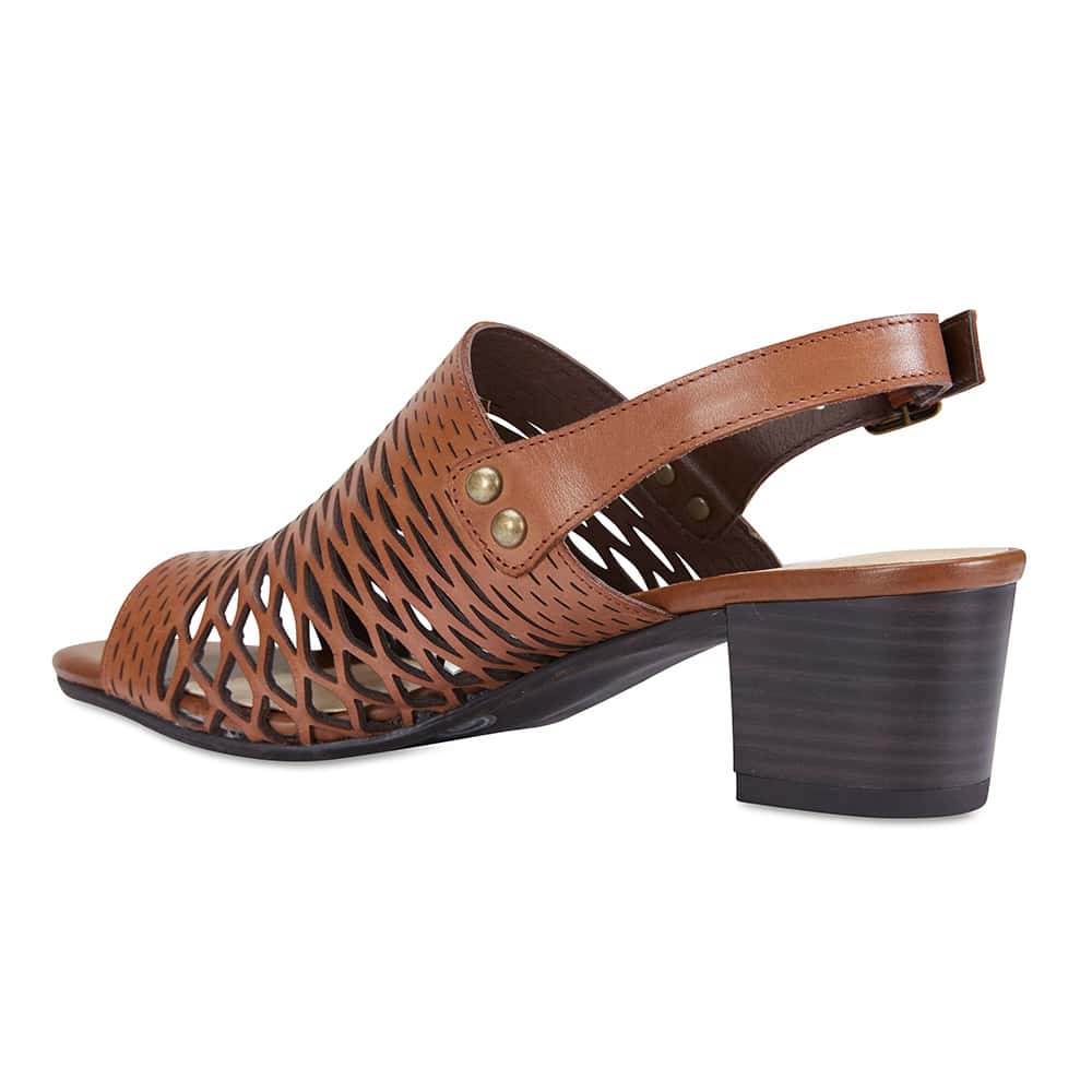 Denise Heel in Cognac Leather