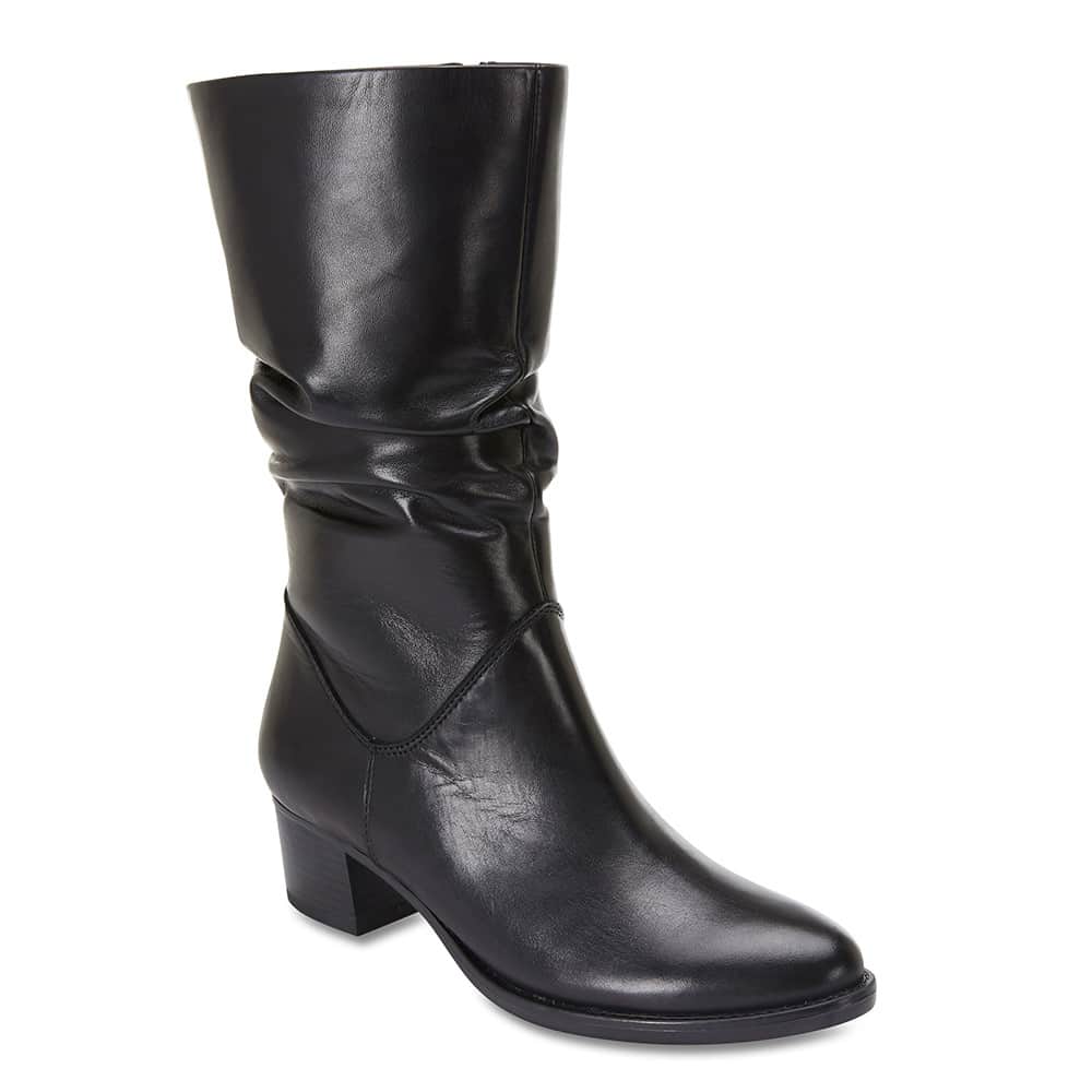 Dillon Boot in Black Leather