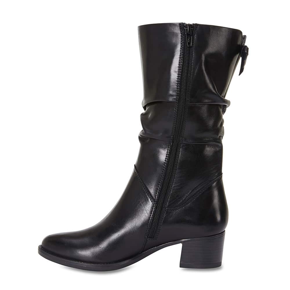Dillon Boot in Black Leather