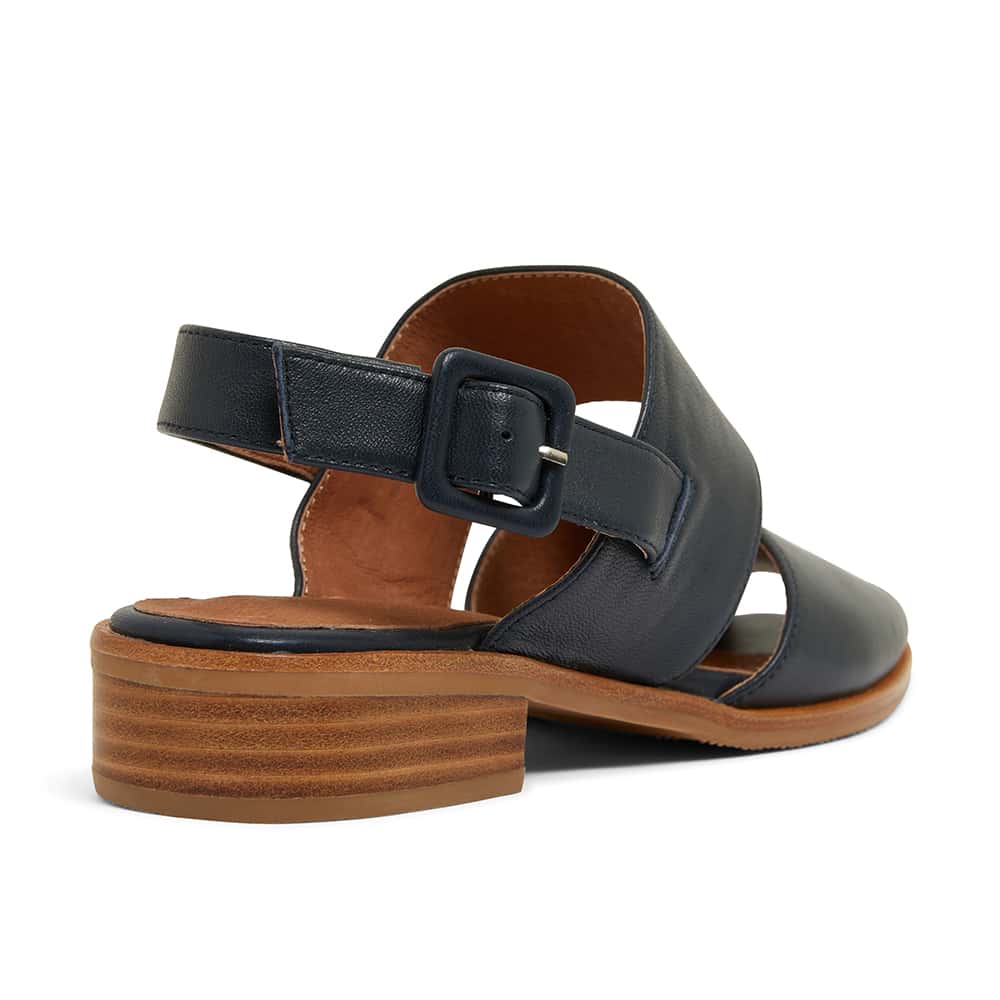 Drew Sandal in Navy Leather