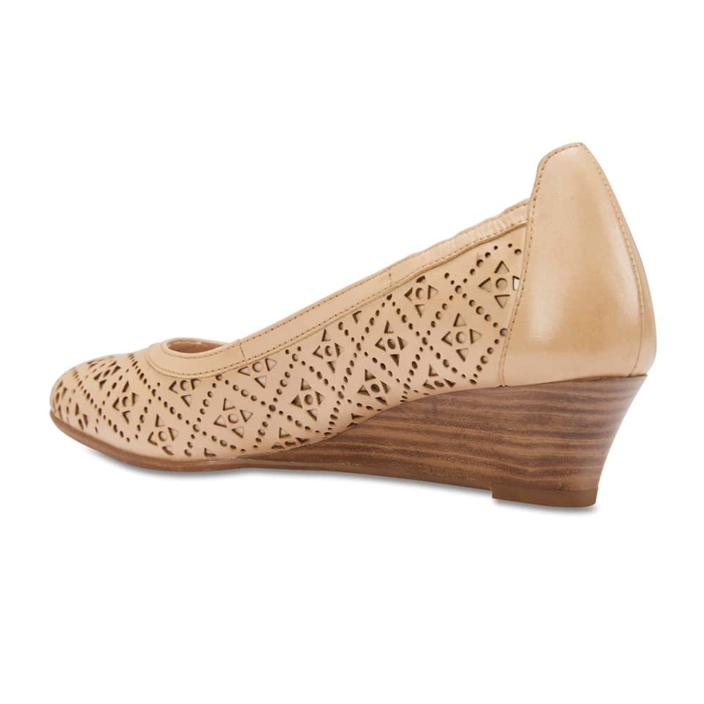 Earl Heel in Neutral Leather
