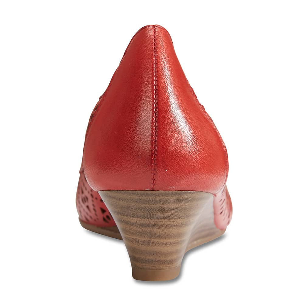 Earl Heel in Red Leather