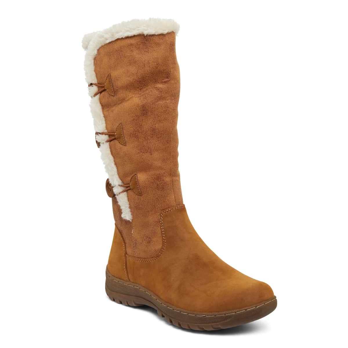 Edmund Boot in Chestnut Micro Smooth