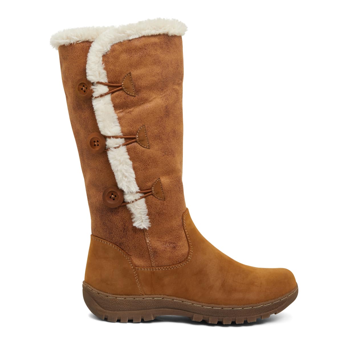 Edmund Boot in Chestnut Micro Smooth