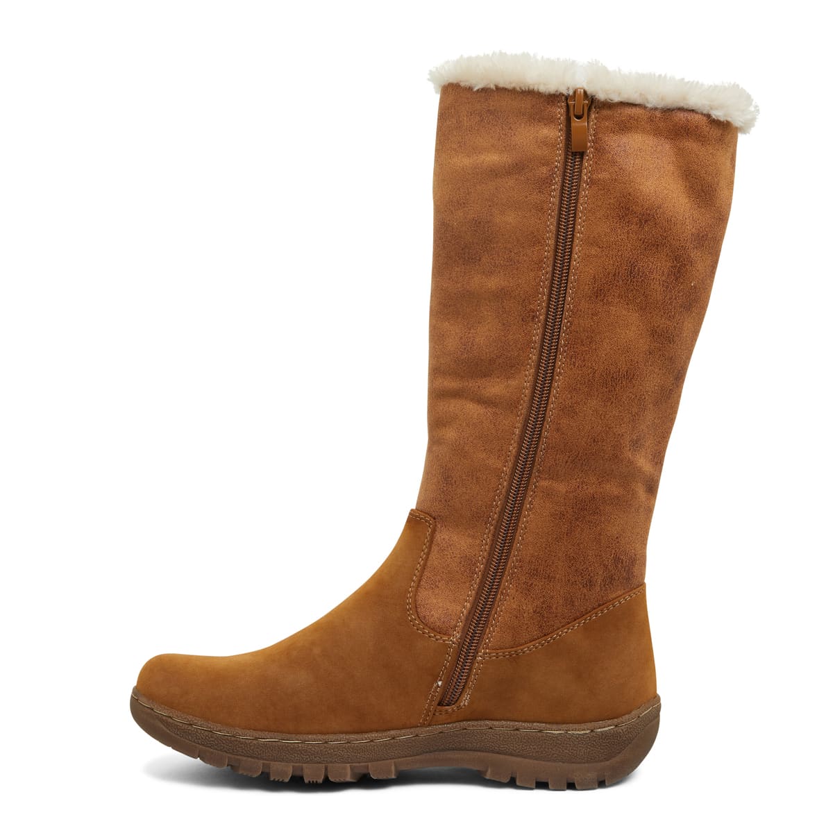 Edmund Boot in Chestnut Micro Smooth