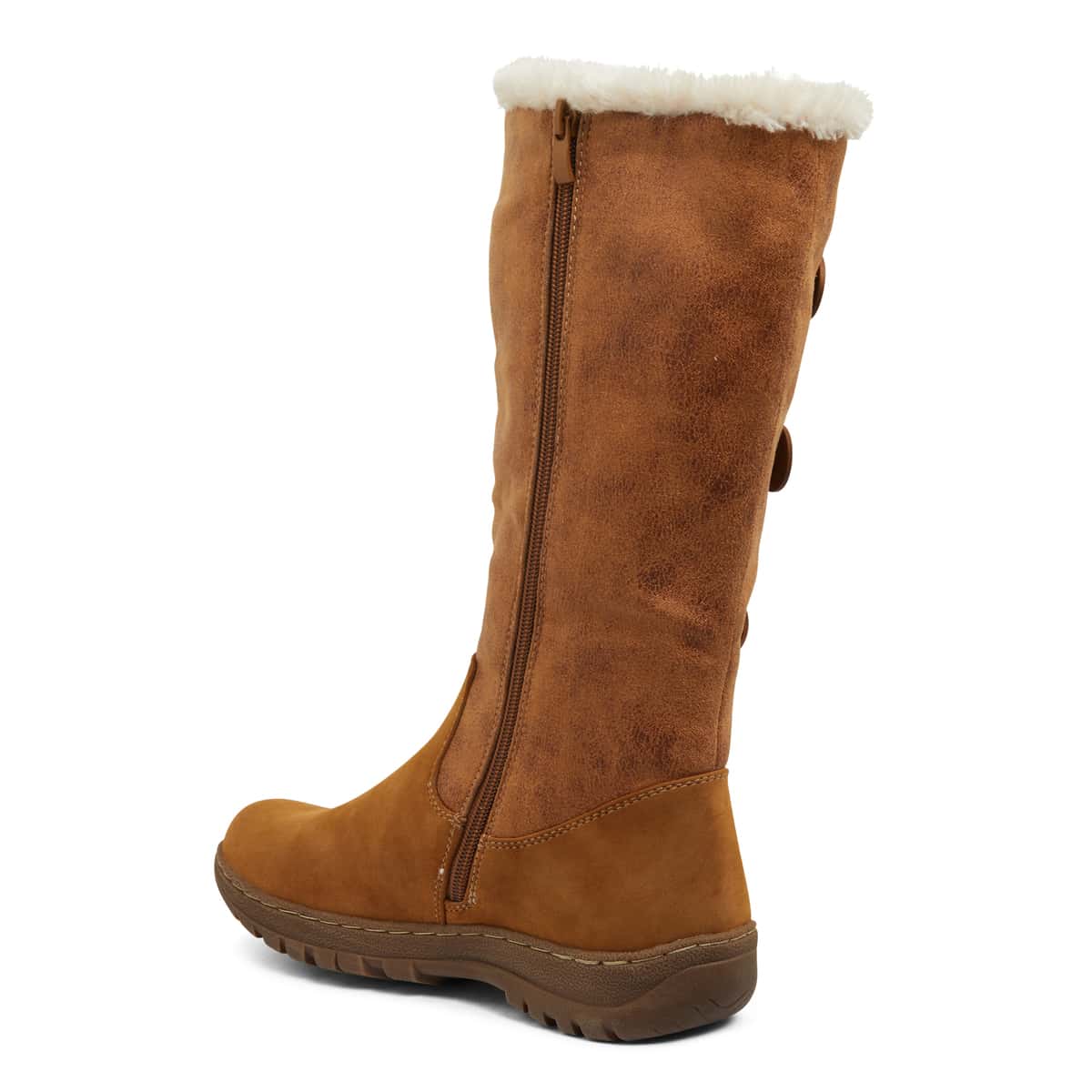 Edmund Boot in Chestnut Micro Smooth