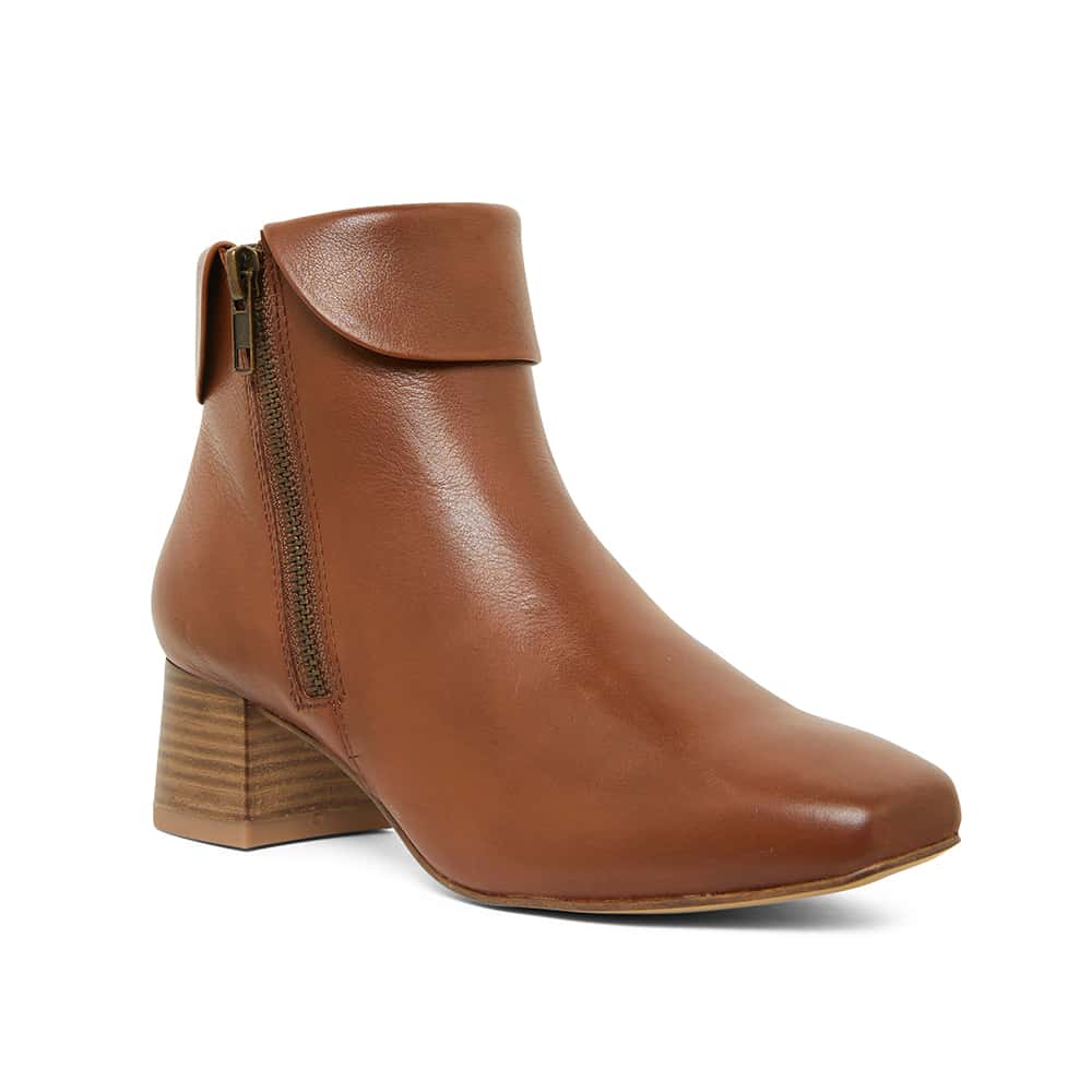 Edward Boot in Mid Brown Leather