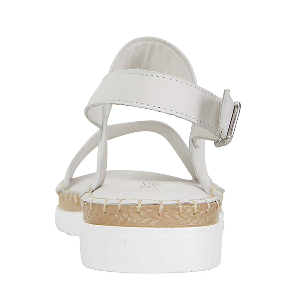 Egan Sandal in White Leather