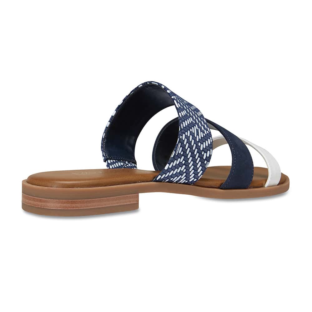 Egypt Slide in Navy Leather