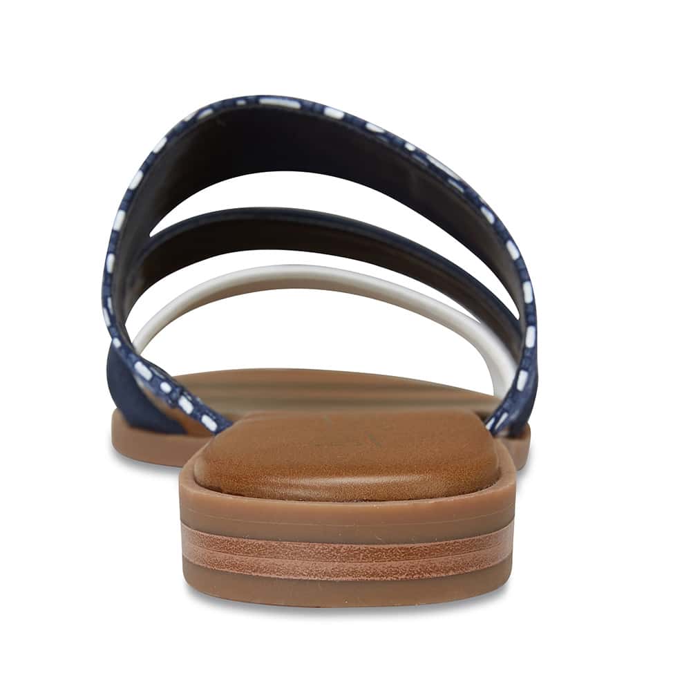 Egypt Slide in Navy Leather