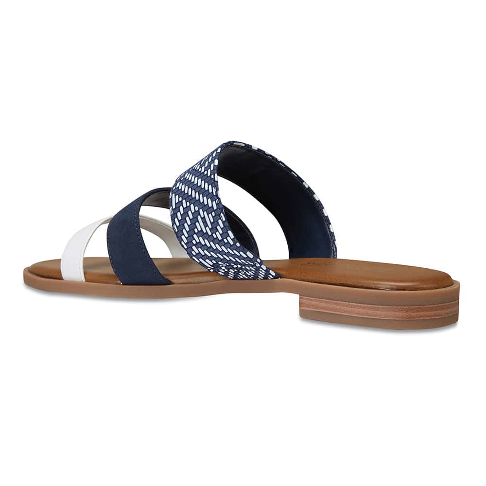 Egypt Slide in Navy Leather