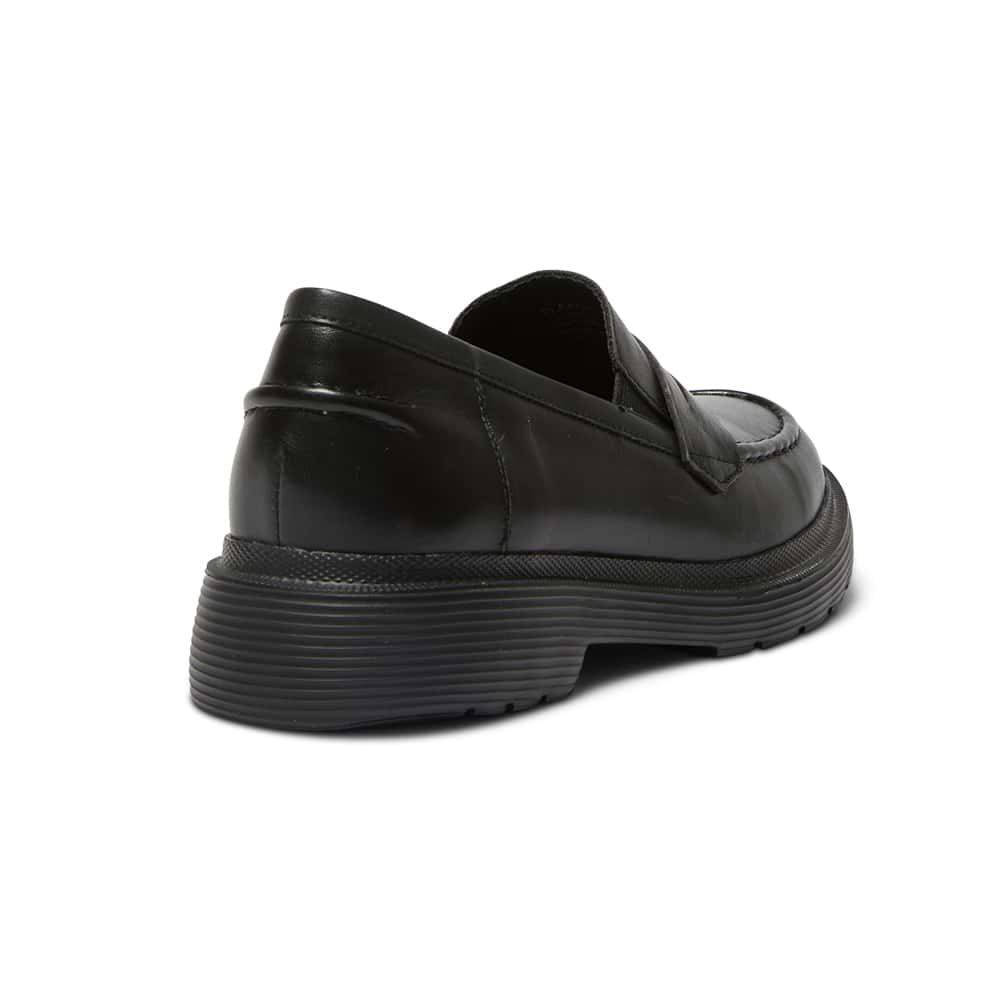 Eleanor Loafer in Black Leather