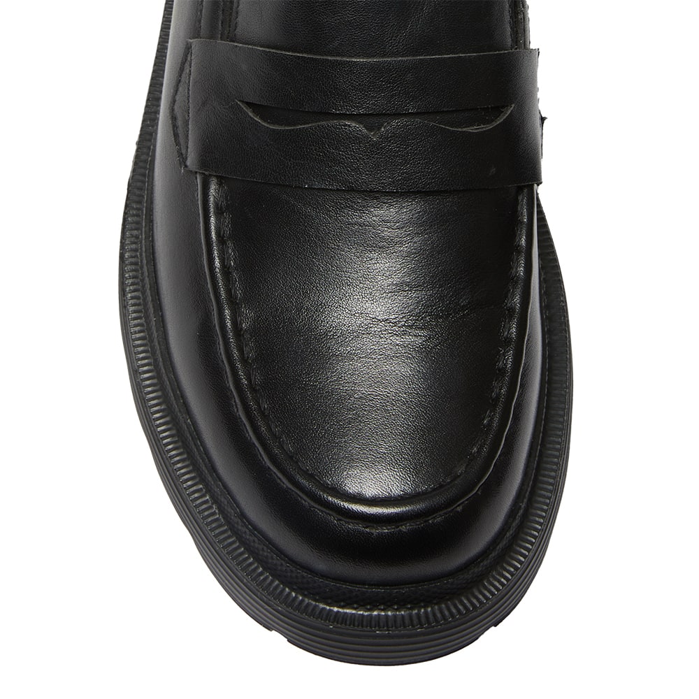 Eleanor Loafer in Black Leather
