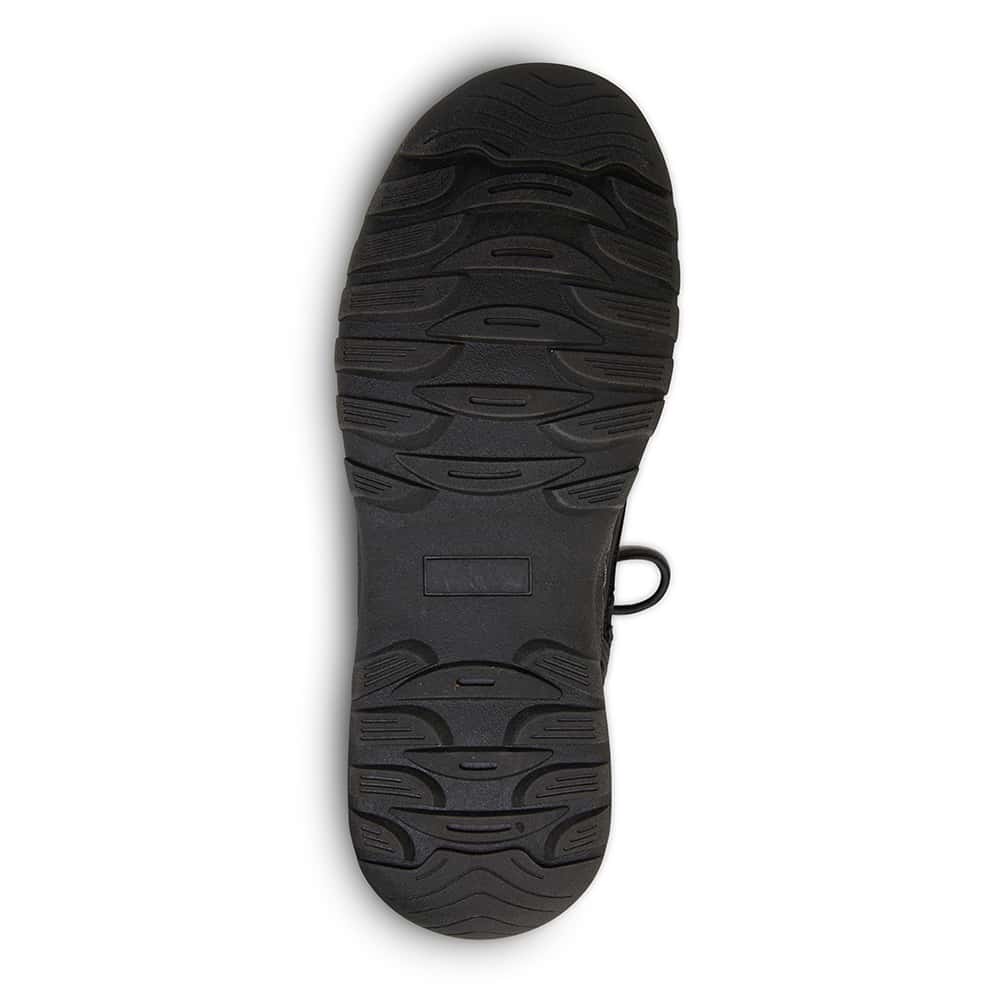 Elf Boot in Black Smooth