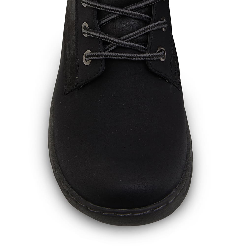 Elf Boot in Black Smooth