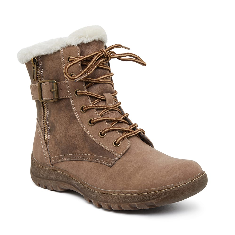 Elf Boot in Taupe Micro Smooth