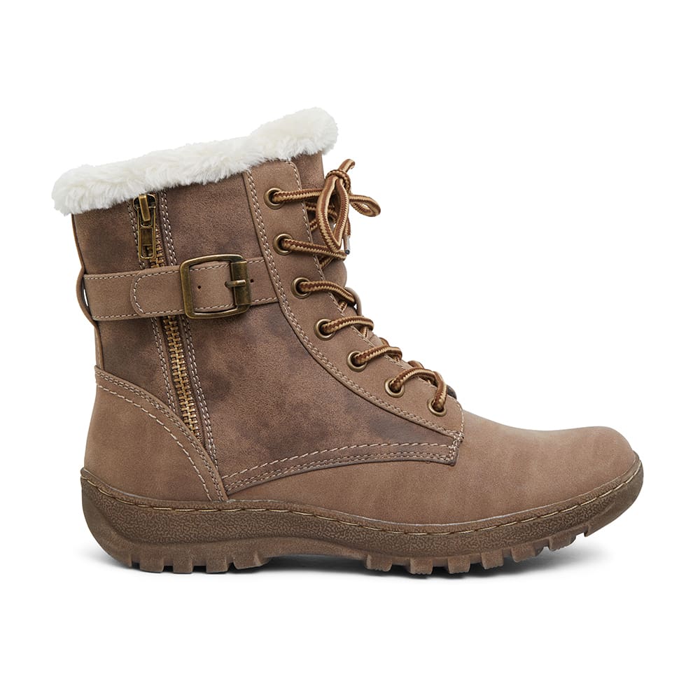 Elf Boot in Taupe Micro Smooth