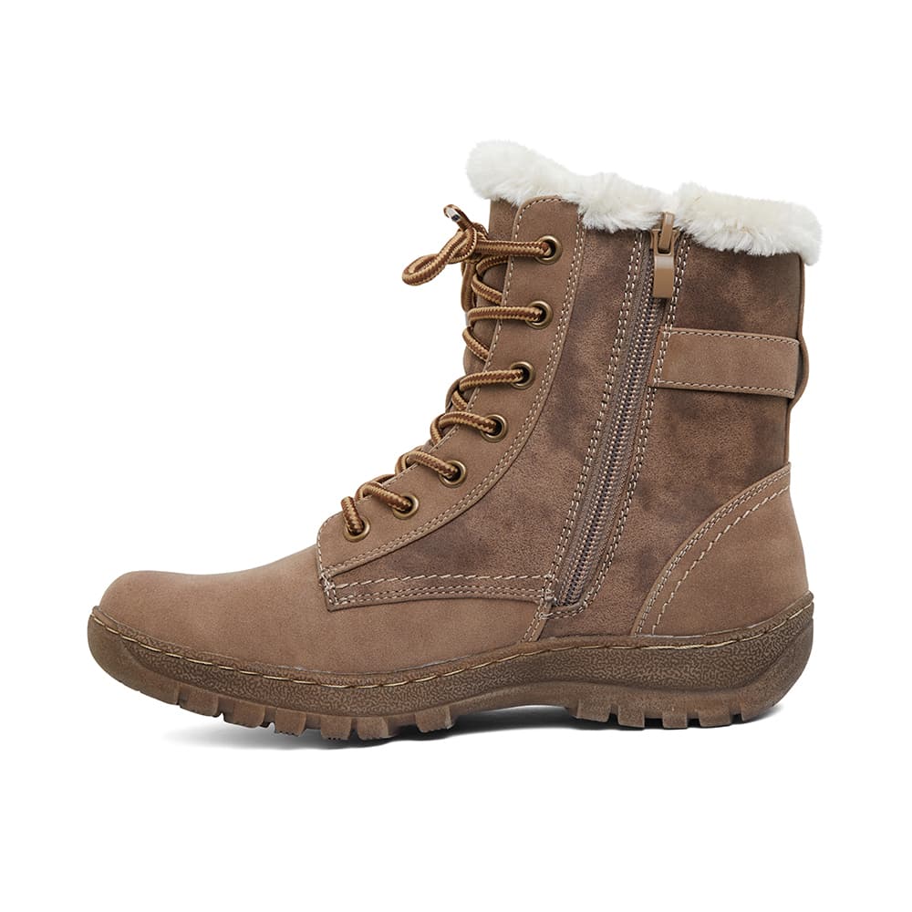 Elf Boot in Taupe Micro Smooth