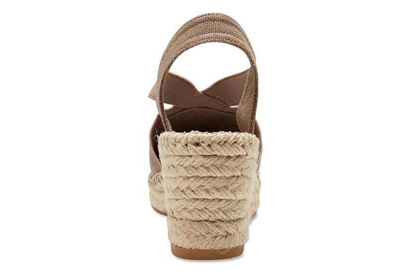 Elise Espadrille in Taupe Fabric