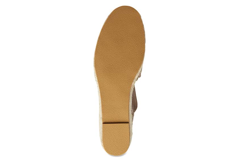 Elise Espadrille in Taupe Fabric