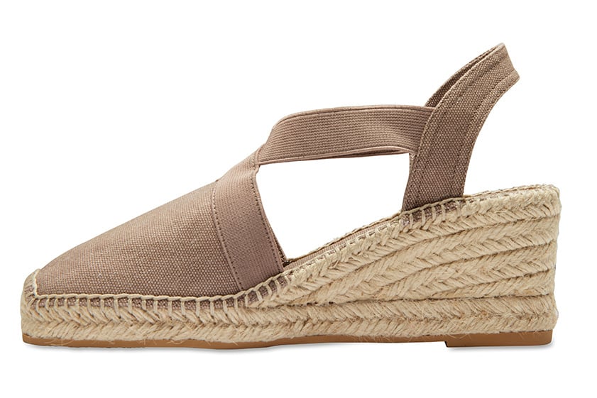Elise Espadrille in Taupe Fabric