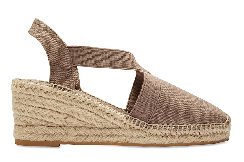 Elise Espadrille in Taupe Fabric