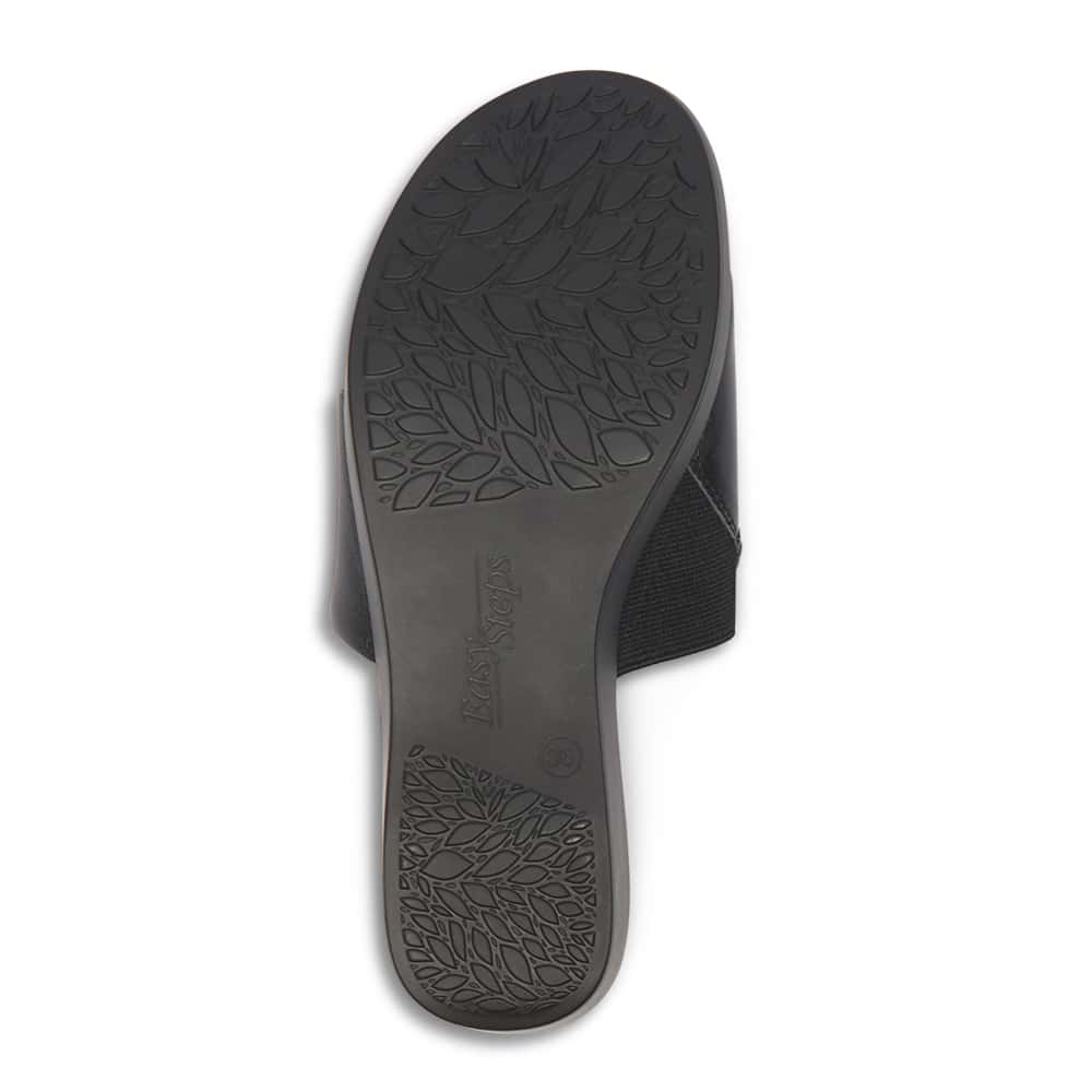 Ellen Slide in Black Leather