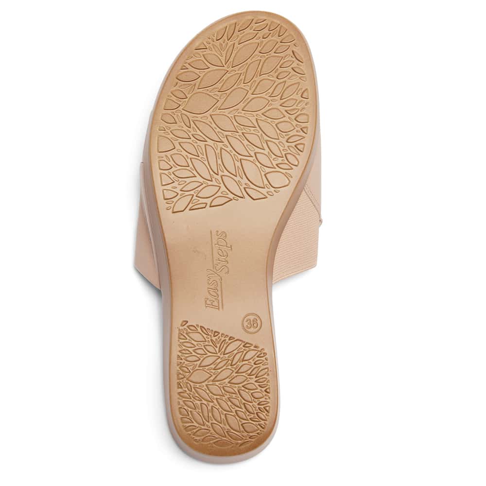 Ellen Slide in Nude Leather