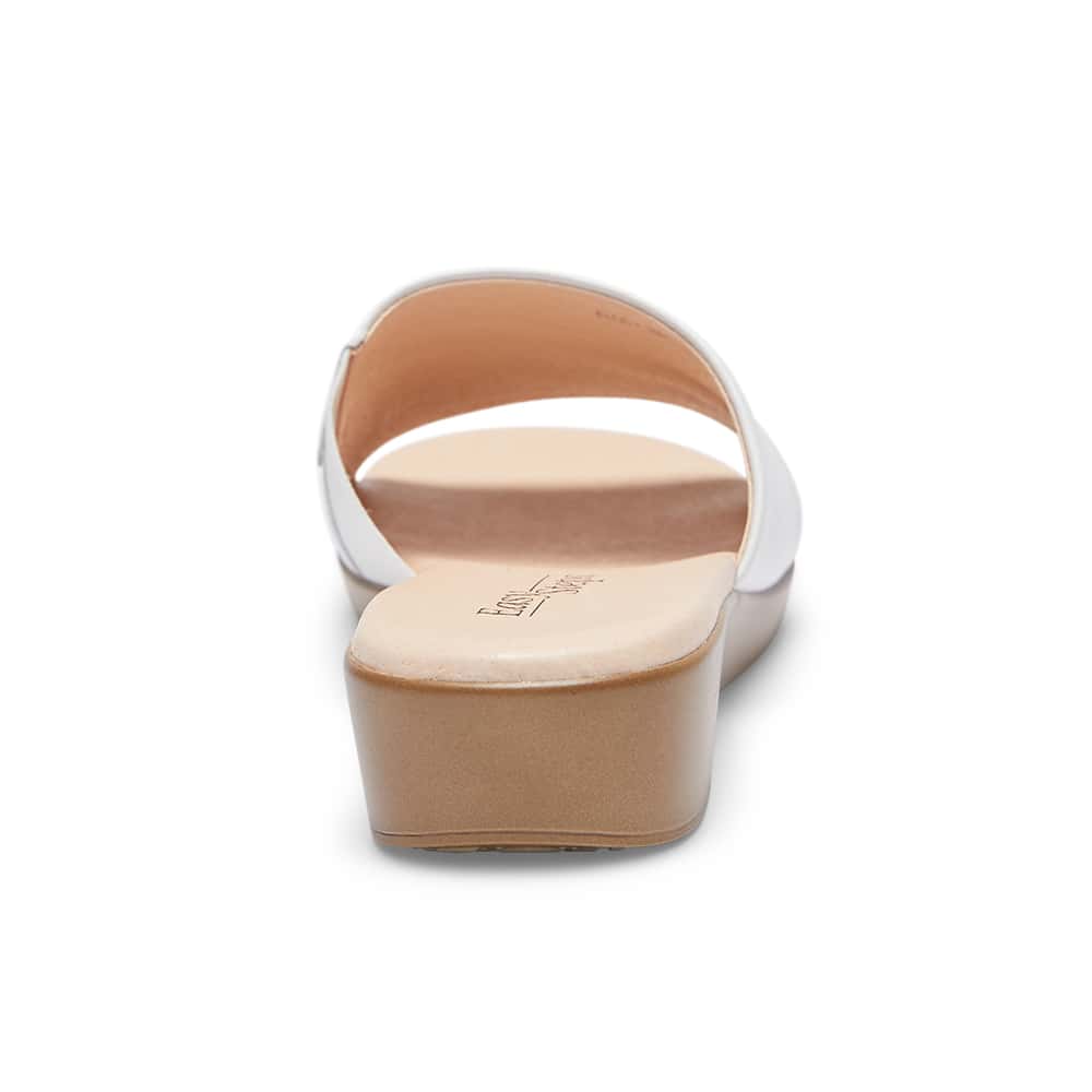 Ellen Slide in White Leather