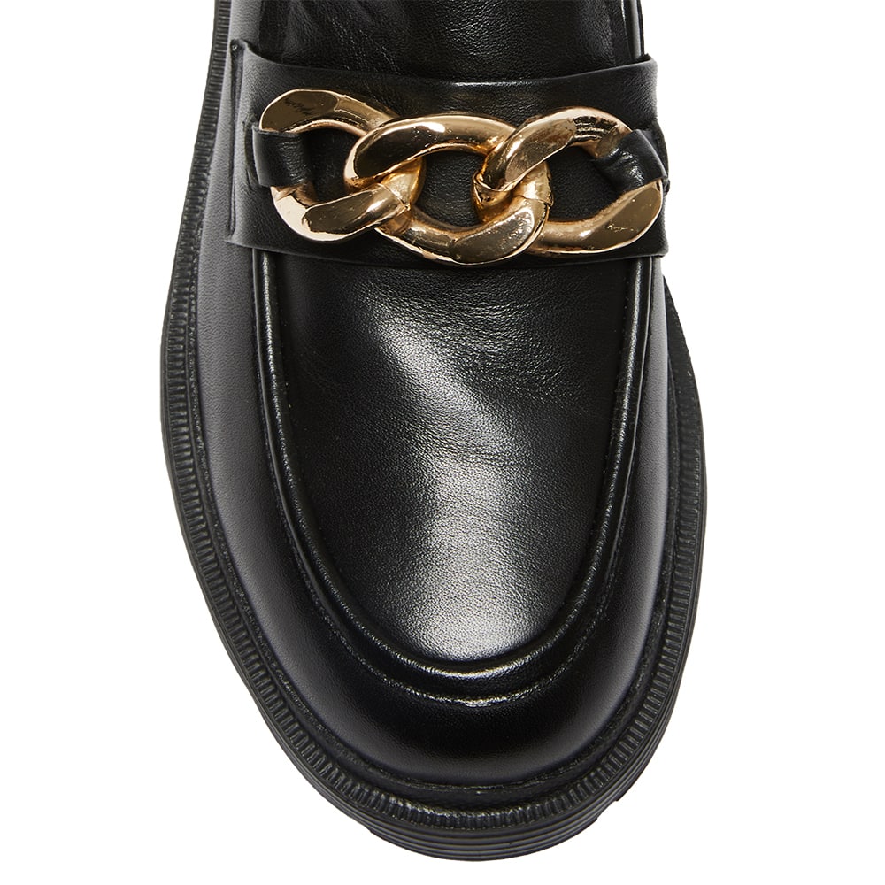 Eloise Loafer in Black Leather