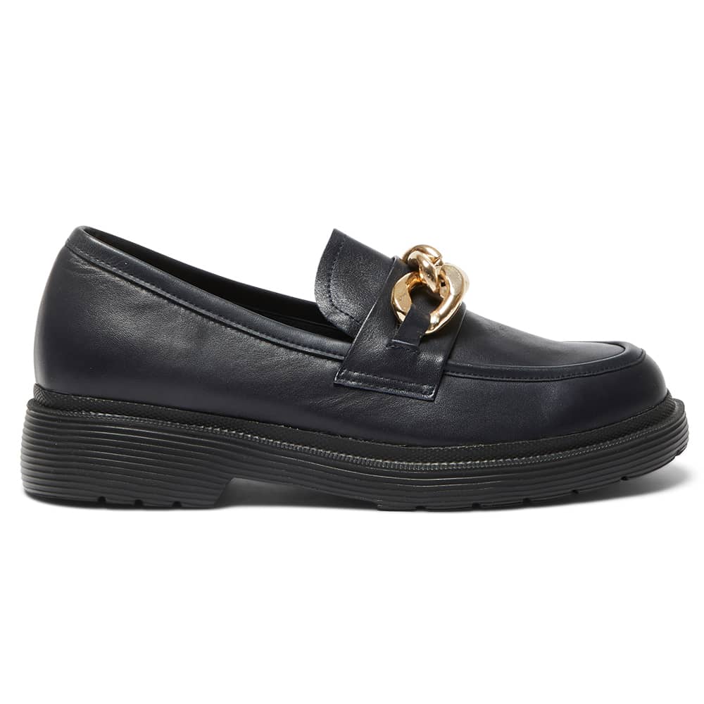 Eloise Loafer in Navy Leather