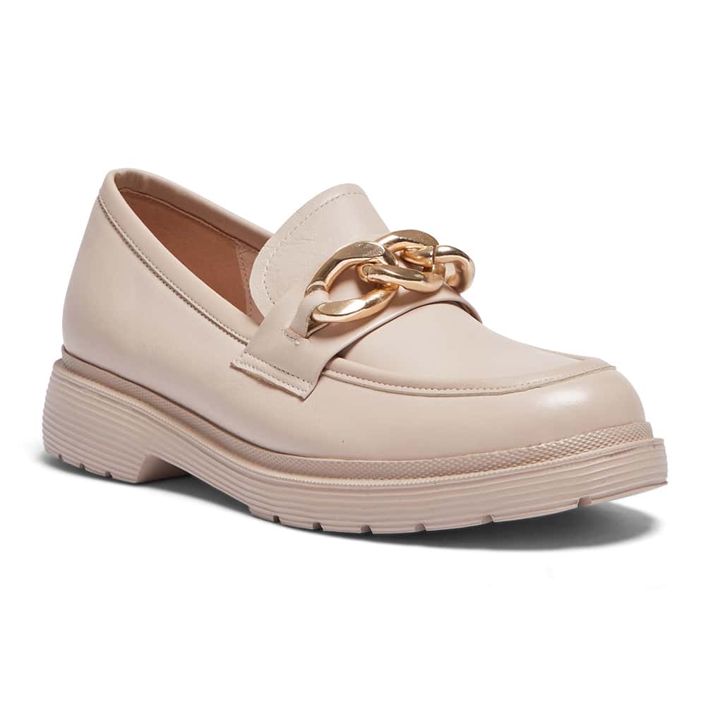 Eloise Loafer in Nude Leather