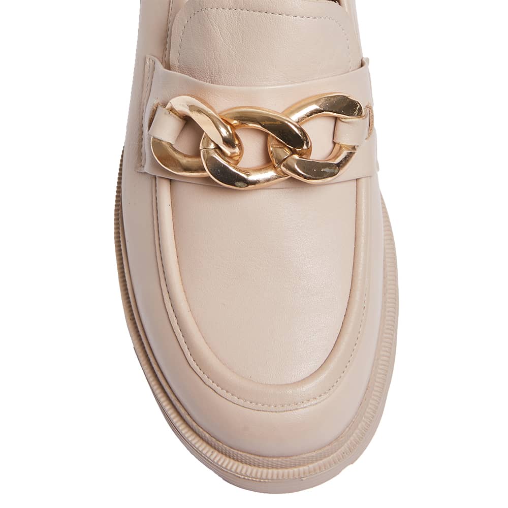 Eloise Loafer in Nude Leather