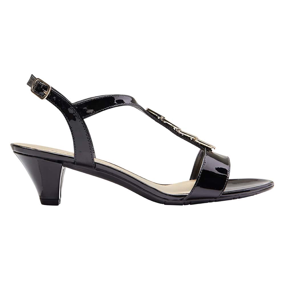 Elope Heel in Black Patent