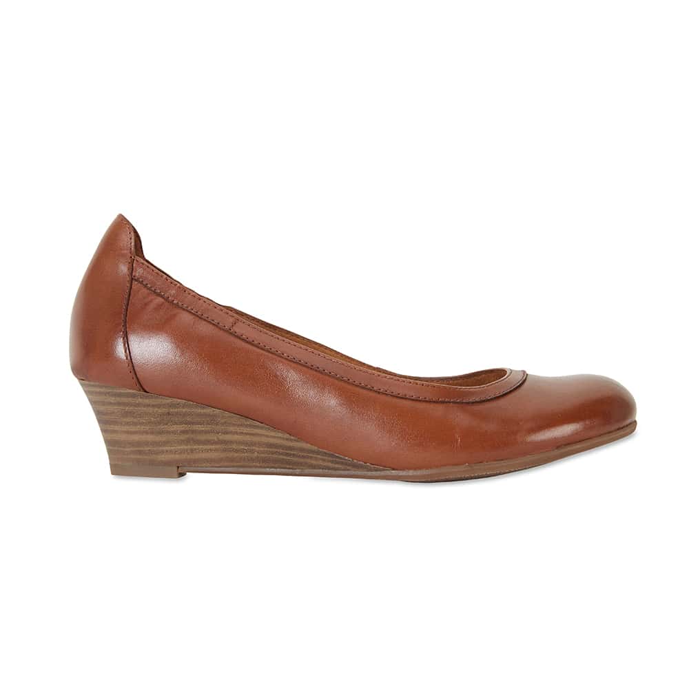 Elton Heel in Cognac Leather