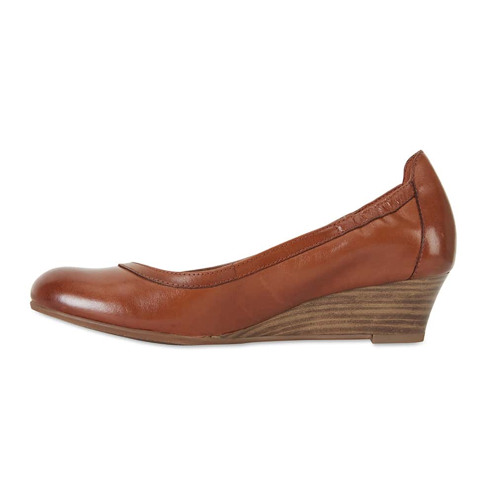Elton Heel in Cognac Leather