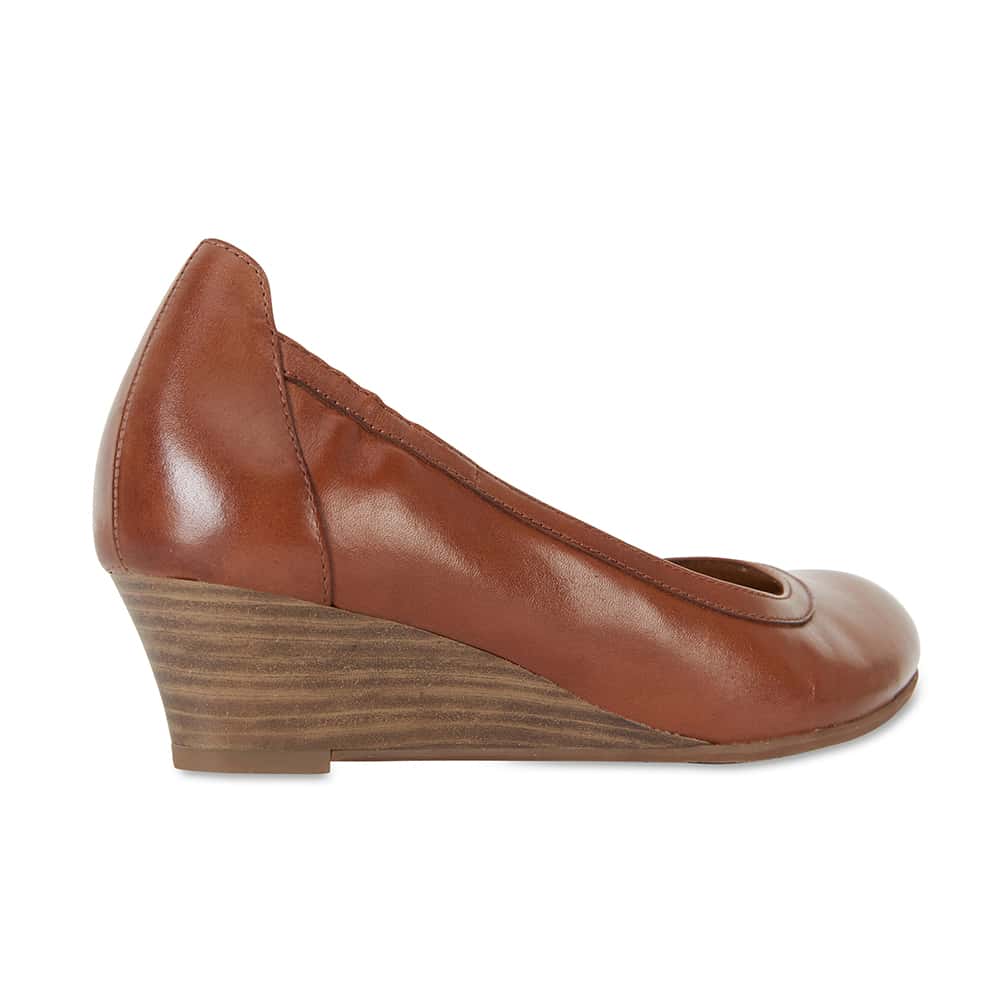 Elton Heel in Cognac Leather