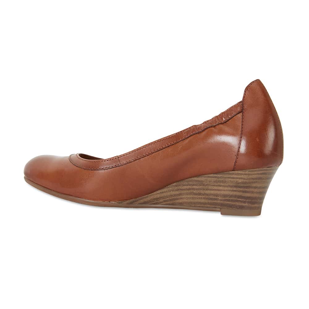 Elton Heel in Cognac Leather