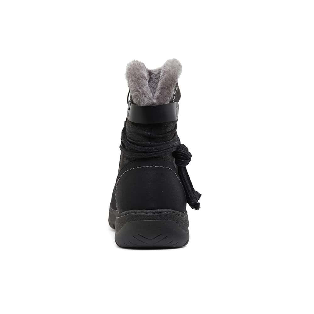Eskimo Boot in Black Smooth