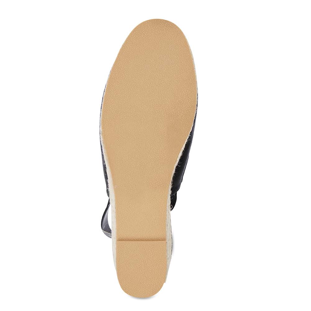 Evelyne Espadrille in Black Fabric