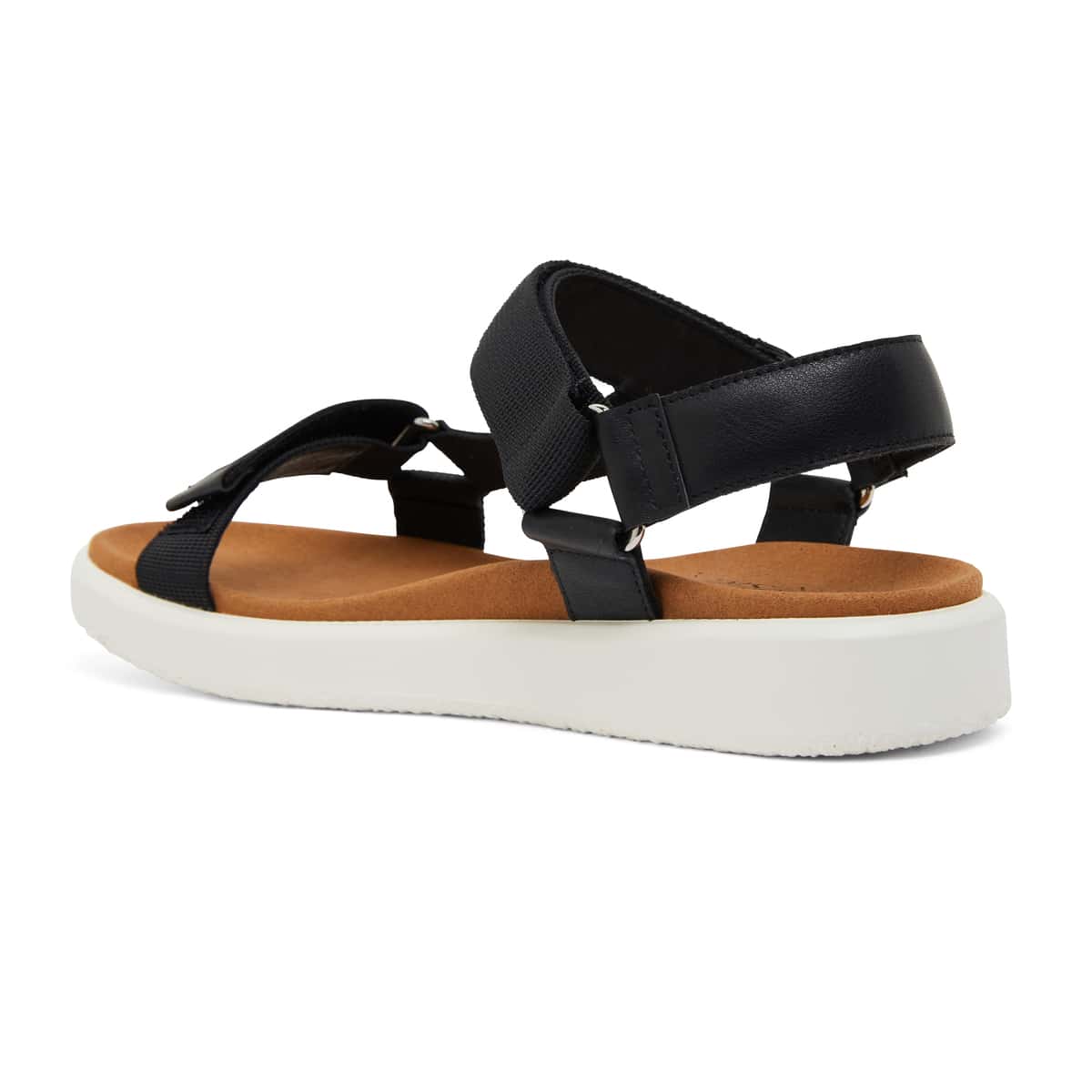 Farrow Sandal in Black Fabric