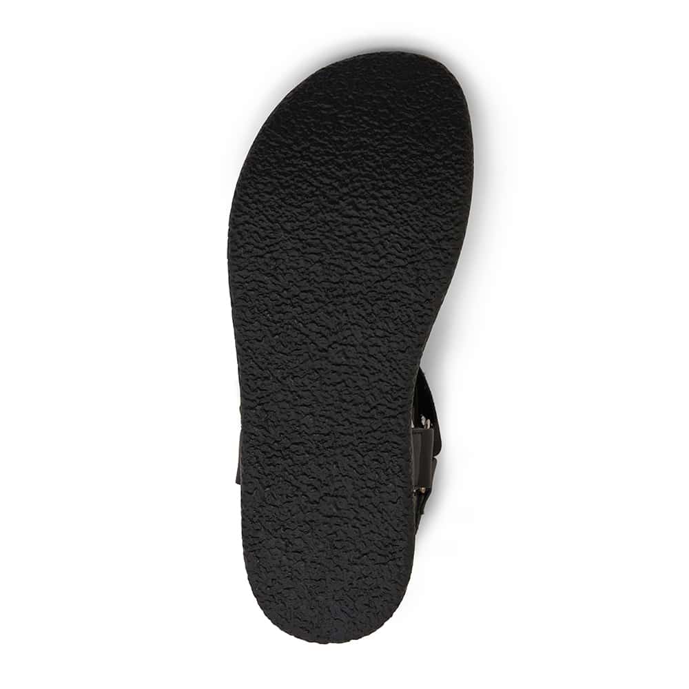 Farrow Sandal in Black On Black Fabric