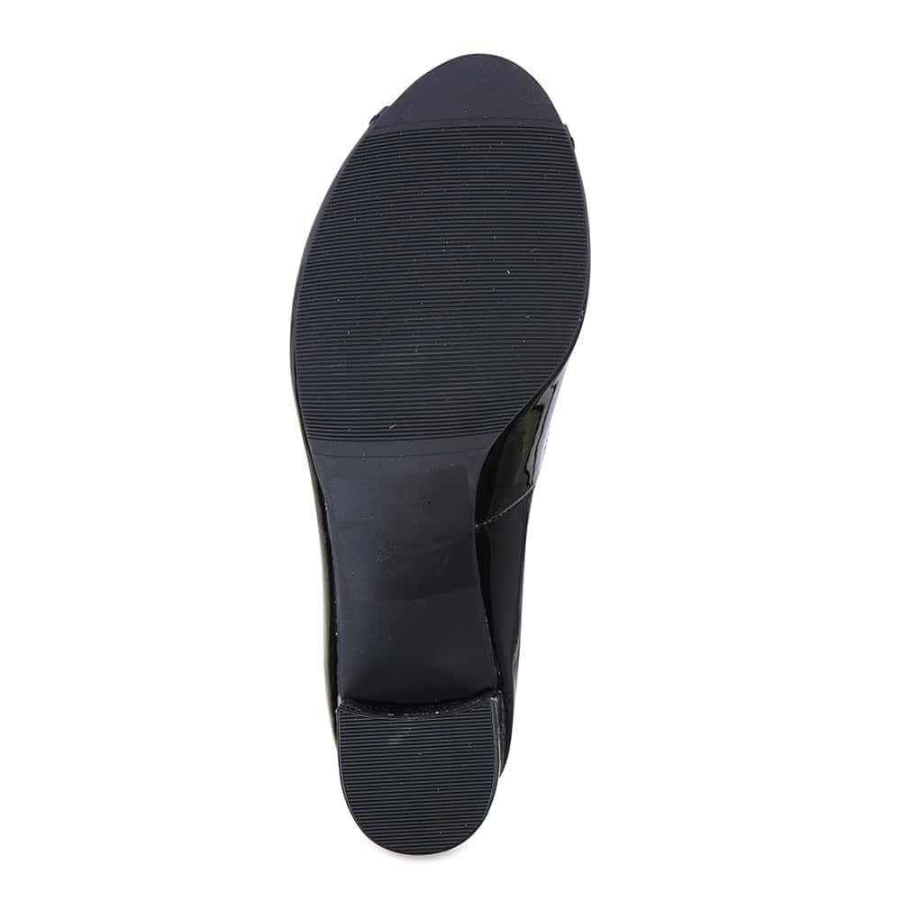 Fawn Heel in Black Patent
