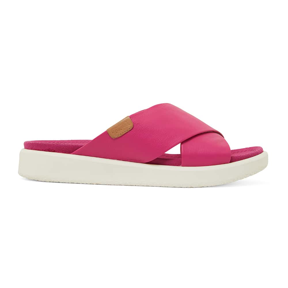 Ferry Slide in Pink Leather