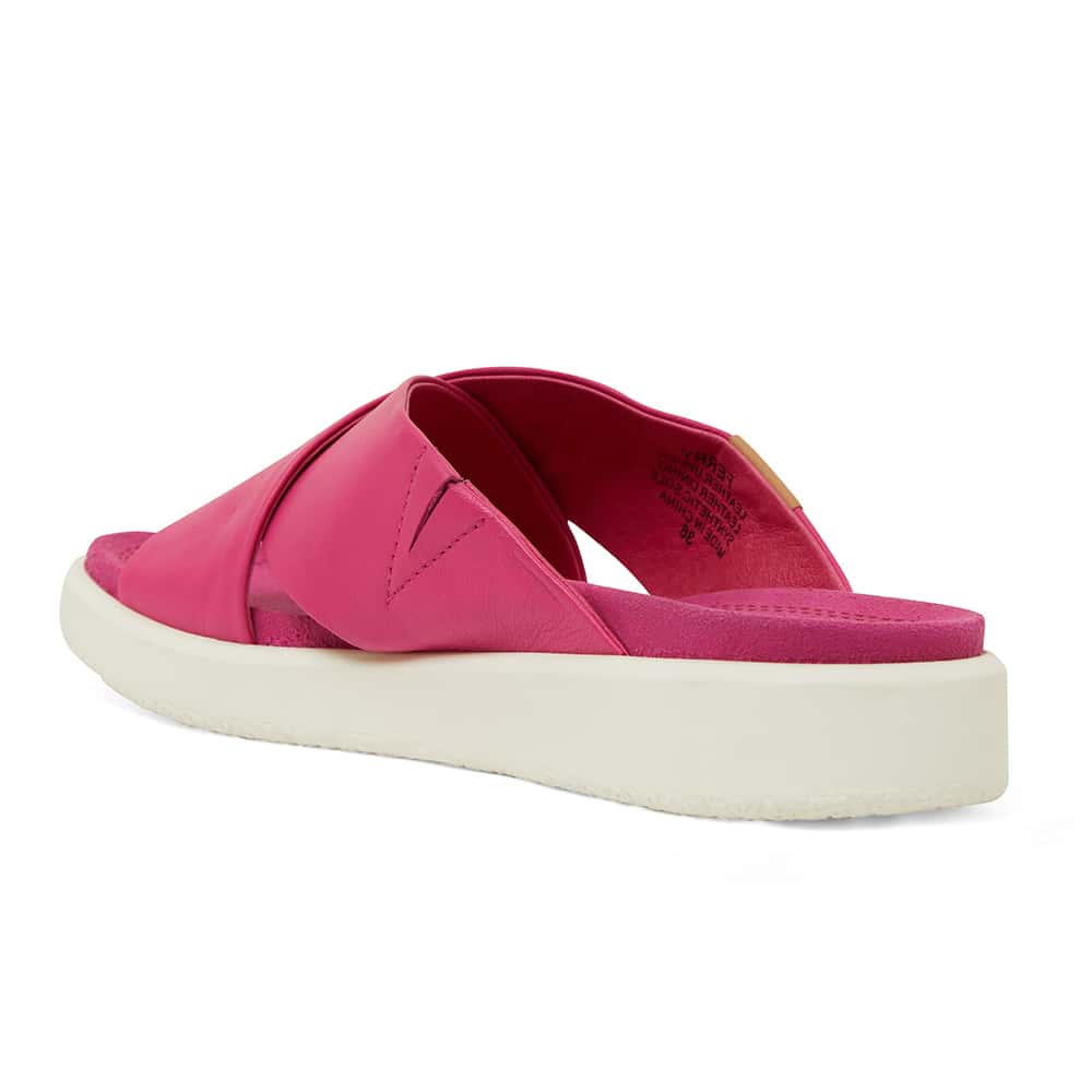 Ferry Slide in Pink Leather