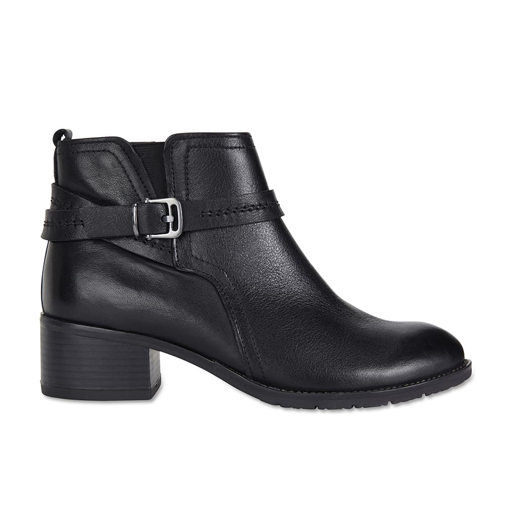 Fitzroy Boot in Black Leather | Easy Steps | Shoe HQ
