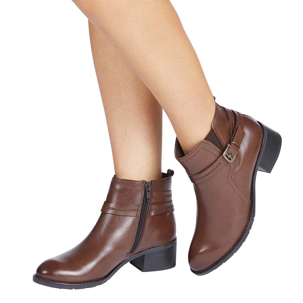 Fitzroy Boot in Brown Leather