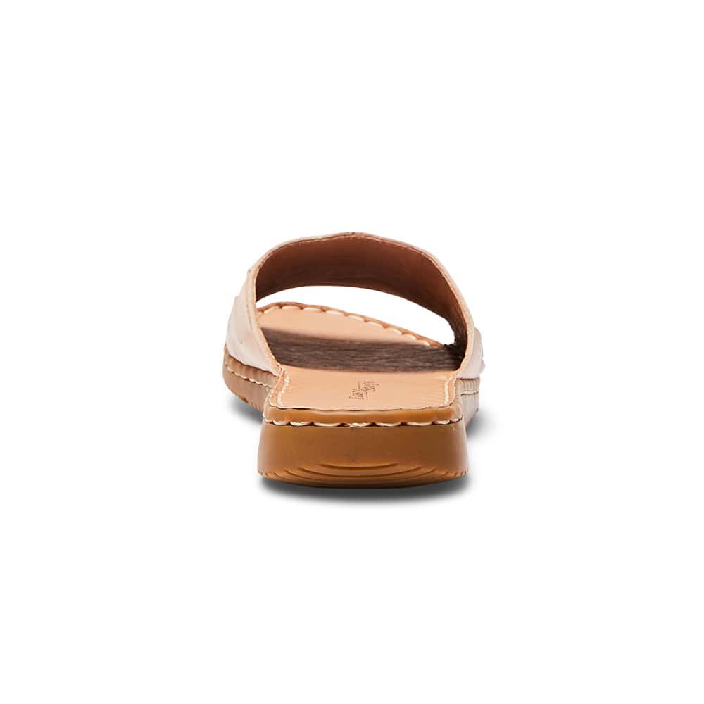 Flair Slide in Blush Leather