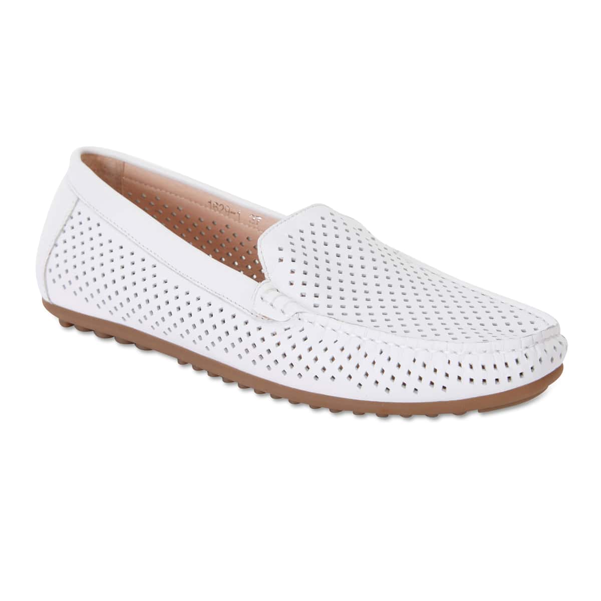 Gabriel Loafer in White Leather
